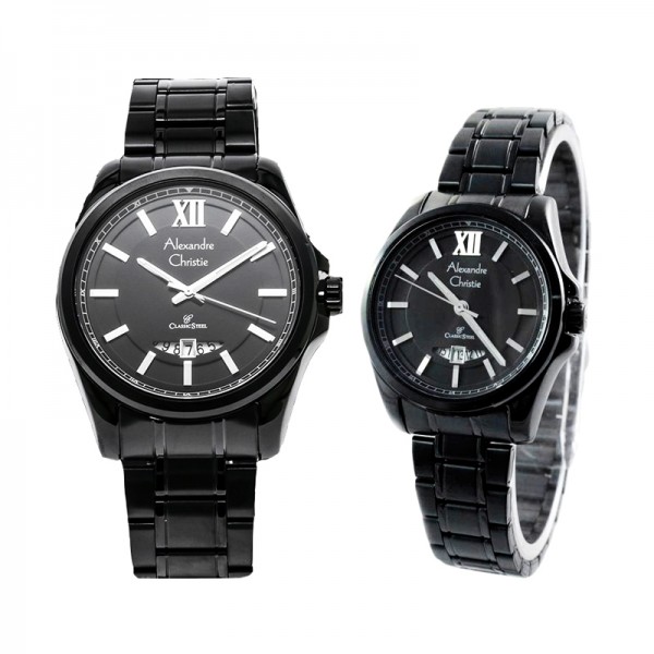 Alexandre Christie AC 8473 Full Black Couple